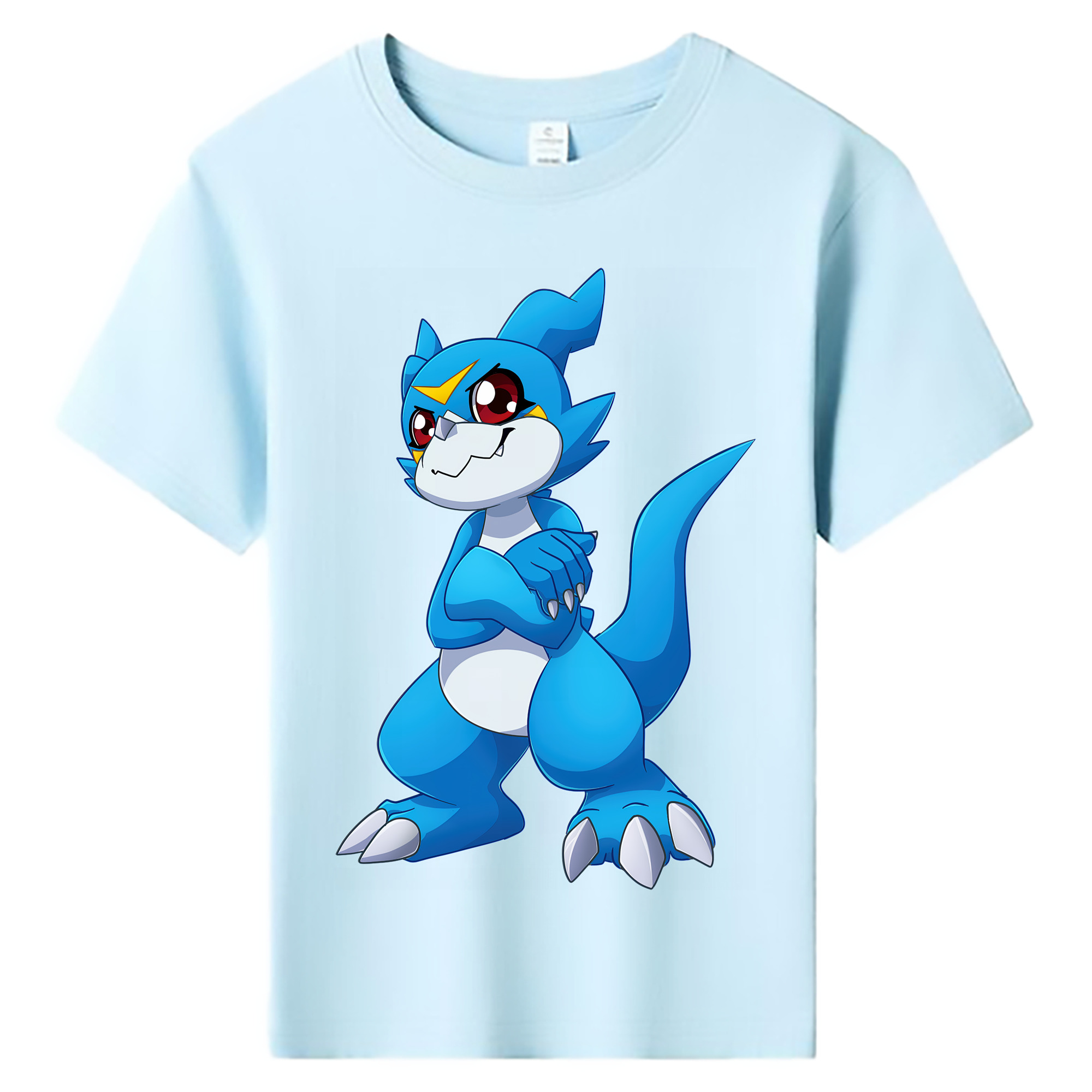 （画像用） Digimon デジタルモンスター/デジモン 綿100％キッズTシャツ（フロントプリント）
